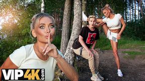 Mommy4K. Jogging turned to deepthroat and big dick&#x1F32D; riding. Hot sexual encounter with Malusha & Moon Imp.
