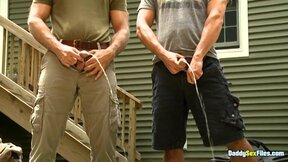 DaddysexFiles: Conner Habib kneels and sucks his stepdad Allen Silvers veiny coc