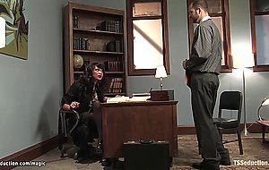 TS attorney anal fucks bound assistant