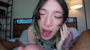 asian trans hottie stormy buns first time getting fucked by a guy ever