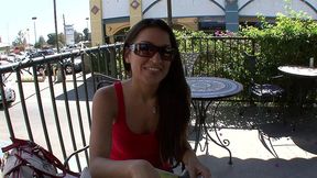 ann marie rios gets a massive facial after a fuck that nails her g-spot