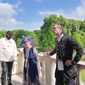 Hot Gangbang on the Castle Balcony P1