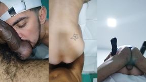 sarrei o rabo dele no metro lotado e ele me chamou pra sua casa, onde comi gostoso o cuzinho dele.