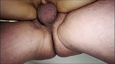 Underneath View of Pussy Close up Creampie