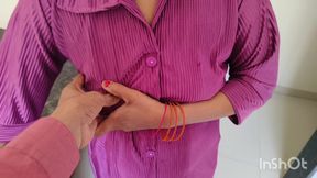 My big stepsister was angry, we shared single bed, full Hindi Audio