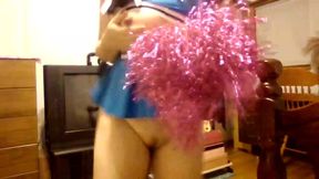 Naked Horny Asian Cheerleader Dance to Music Video