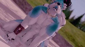 Gay furry animation jock gets destroyed in Second Life bareback fuck