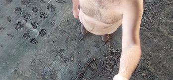 Walking All Naked Outdoors