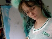 A very naughty self portrait painting