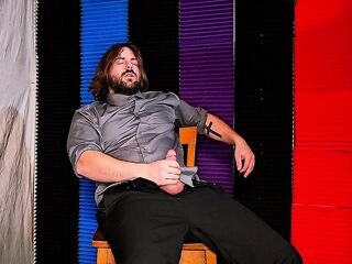 Solo Boy Sensually Cums on Dress