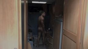 Pierre shows his oily body, perfect ass, too