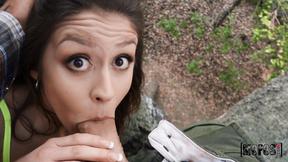 ”Catalina Sucking Dick On The Tree & Hiding From BF”