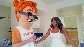 Amari Annes Blowjob Chugs My Banana For A Cum-on-tits Finale!