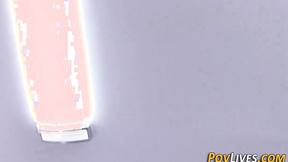 ”Teen in lingerie loves meat pleasing her well”