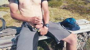 Alps 2204m Risky Jerk-Off Cum Gush Destroyed Nuts