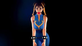 Chun-Li Tied Up and Pleasuring