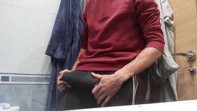 Getting Dressed After Coming Out of the Shower, I Went to the Street with a Hard Cock