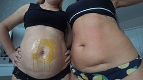 Very sticky bloated bellies Aa