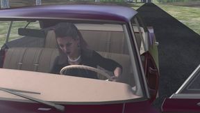 1967 Chevrolet Impala Cranking Template - Melanie in Lace Up Stiletto Pumps 1080p