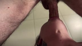 Tattooed Babe Rides Hard and Gets Facefucked in Hotel Room POV