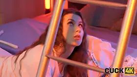 Cuck4k. i'm cumming while husband doesn't watch us...