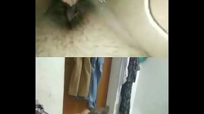 giving a hot dick show to my girlfriend reena