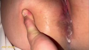 POV amateur late night DEEPTHROAT and CREAMPIE