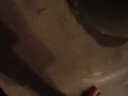 Peeing in the garage