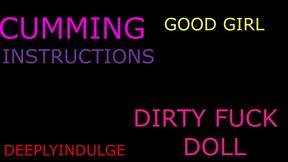 Daddys good girl follows audio jerk off instructions
