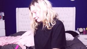 cute  did homework on a video with her teacher and modestly took off her T-shirt showing her tits