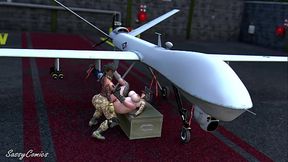 US Army Airforce General ANAL fucked by Transgender in Reaper Droan Silo - sassycomics
