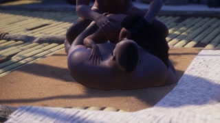 "my wife went to her friend" or double penetration from strong men [3D Hentai]