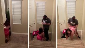 seducing real pizza hut delivery driver
