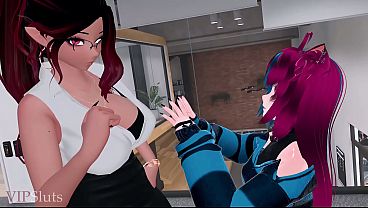 VIPSluts - Strict Futa Boss Gives Naughty Employee &quot_Performance Review&quot_ Pumps Creamy Promotion Deep Inside Her Tight Pussy