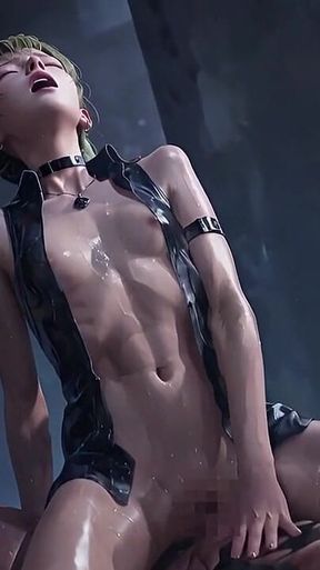 Emerald Twin-tails, Black Choker [part2] -she Owns the Night and Goes All the Way.