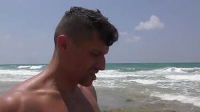 an israeli gay couple go to the sea and have sex at sea