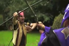 Danny D Wields His Weapon