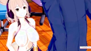 [Eroge Koikatsu ] Touhou Toyo Satoshi Miko massage her hooters and rolls H 3DCG Gigantic Boobies Hentai Tape (Touhou Project)