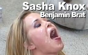 Sasha Knox & Benjamin Brat Anal A2M Gaping Facial