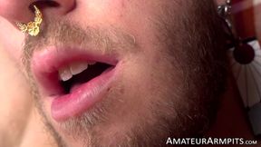 Hairy Twisted Raffys wild solo session ends in ejaculation