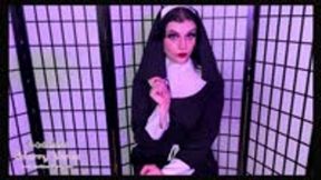 Ninny Nun Forgives Sins with Ball Busting Instructions