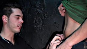 Real amateur stud gets banged in gay club by top gay