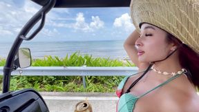 Tourist CREAMPIES beautiful COLOMBIAN babe on an island! - Abella olsen