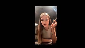 18yo German girl smoking