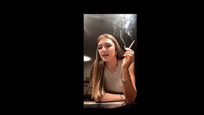 18yo German girl smoking
