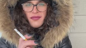 Braving the Winter Cold to Satisfy My Smoking Cravings