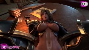 Big-Titted Elven Guard Fucks Hard On Table With Eye Contact In VR Fantasy