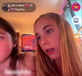 Two Hot Teens Flashing on  MonkeyApp