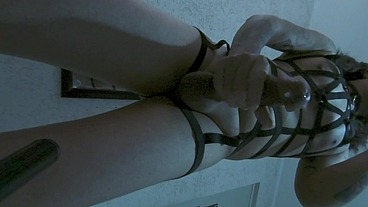 Beauty ts wank her cock in slow motion