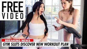 Thick Influencer Holly Day Got Horny For Lesbian Gym Trainer Alyx Star